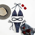 Triangle Micro Bikinis String Lace Up Swimsuit Women Thong Bathing Suit Swimwear