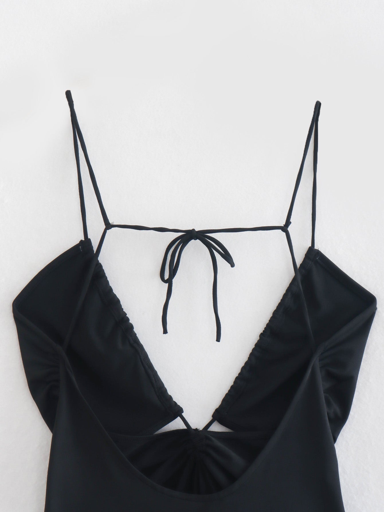 Sommer-Sling Einfarbig All-Matching Offenes Design Rückenfreier Bodysuit