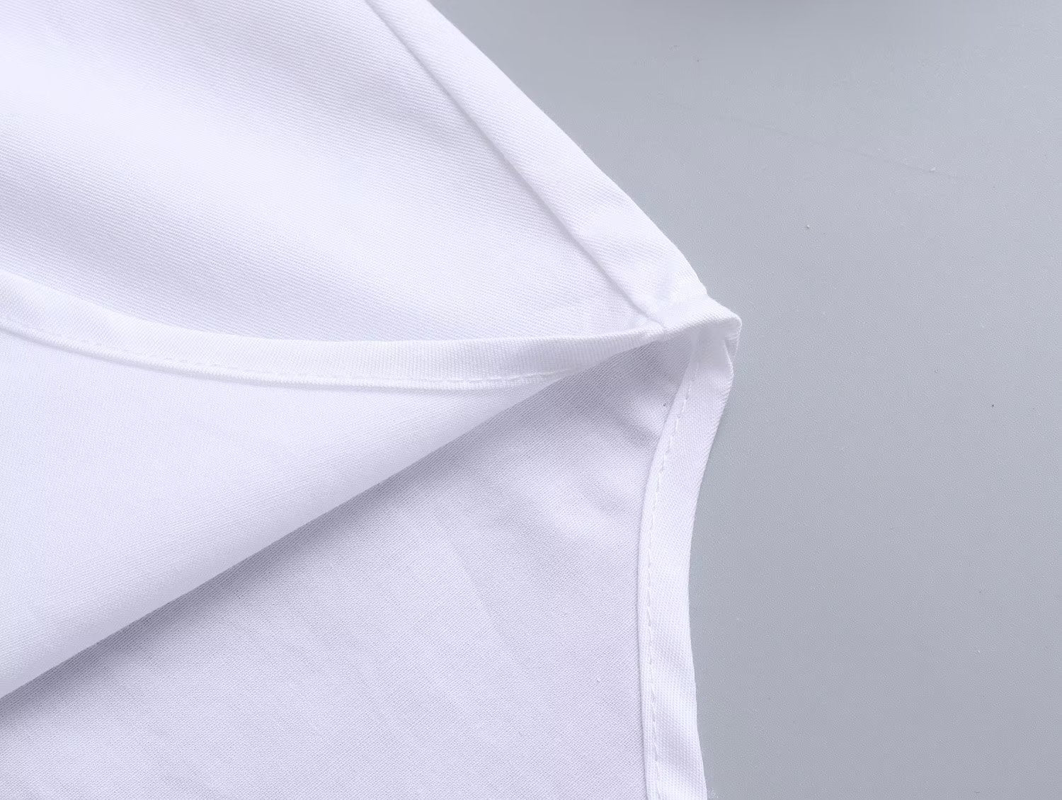 Chemise ample en popeline à manches longues et col, pour femme, en coton uni, modèle été