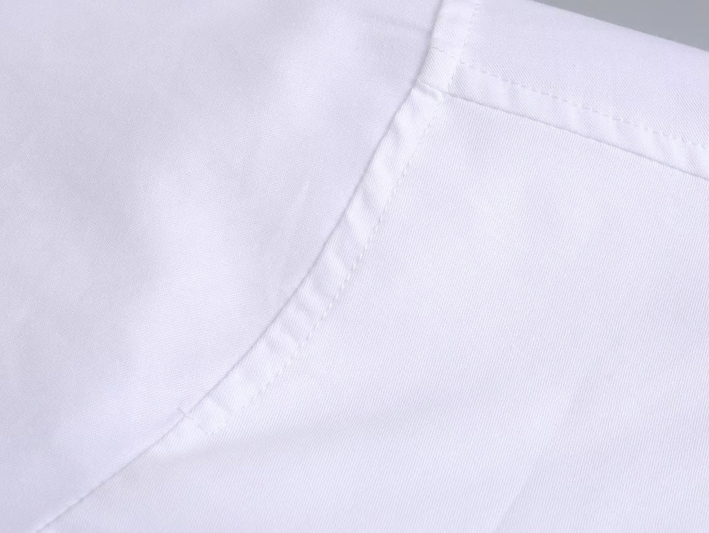 Chemise ample en popeline à manches longues et col, pour femme, en coton uni, modèle été