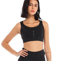 Soutien-gorge de sport à fermeture éclair pour femmes, haute résistance aux chocs, course, yoga, beau gilet sans couture, push-up, entraînement