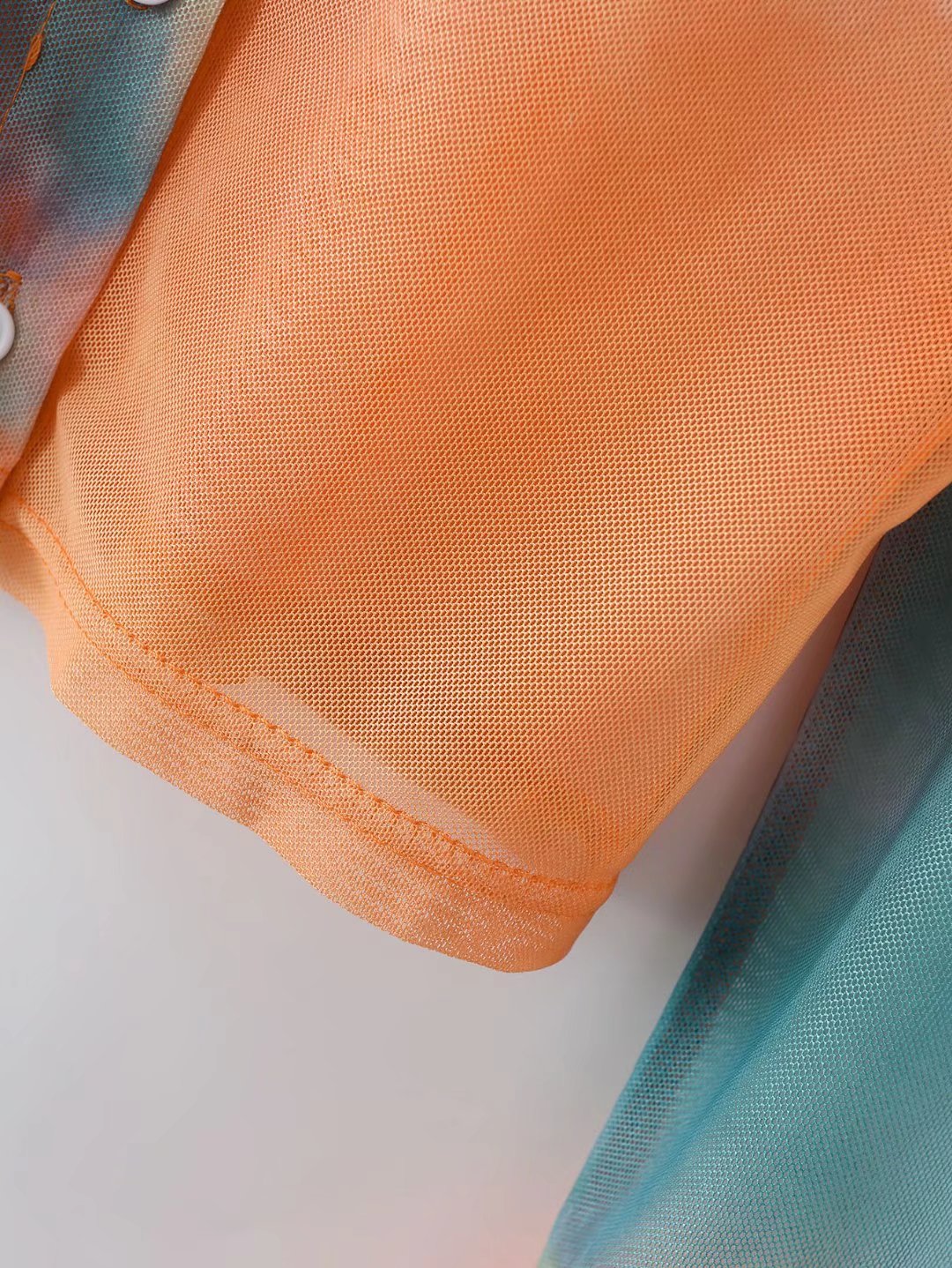 Chemise longue à manches longues, ample, teintée par nœuds, pour femmes, élégante, gracieuse, à col, pour printemps-été