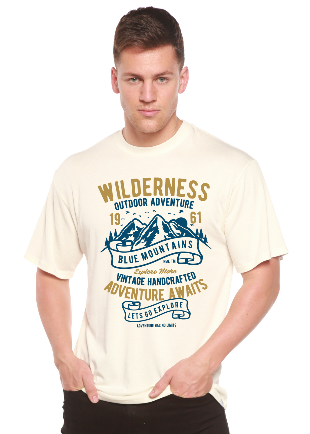 Wilderness Spun Bamboo® Men's Bamboo Viscose/Organic Cotton Short Sleeve Graphic T-Shirt - The7Letter