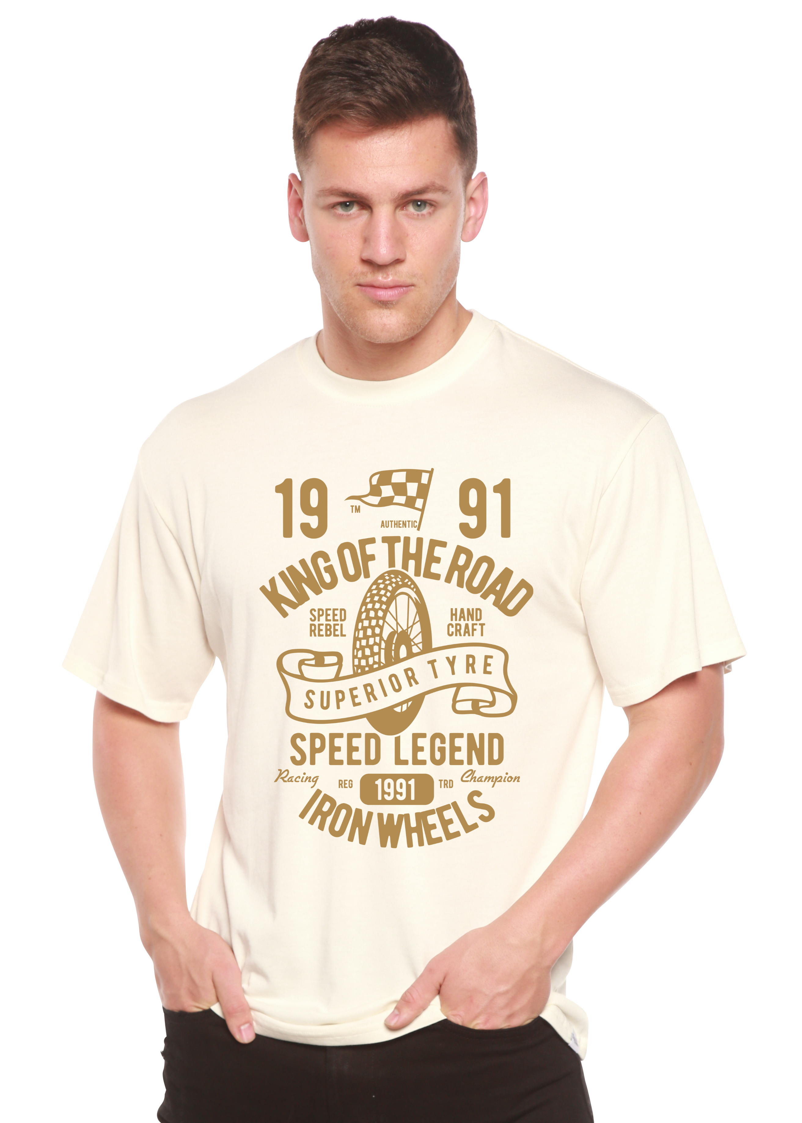Superior Type Spun Bamboo® Men's Bamboo Viscose/Organic Cotton Short Sleeve Graphic T-Shirt - The7Letter