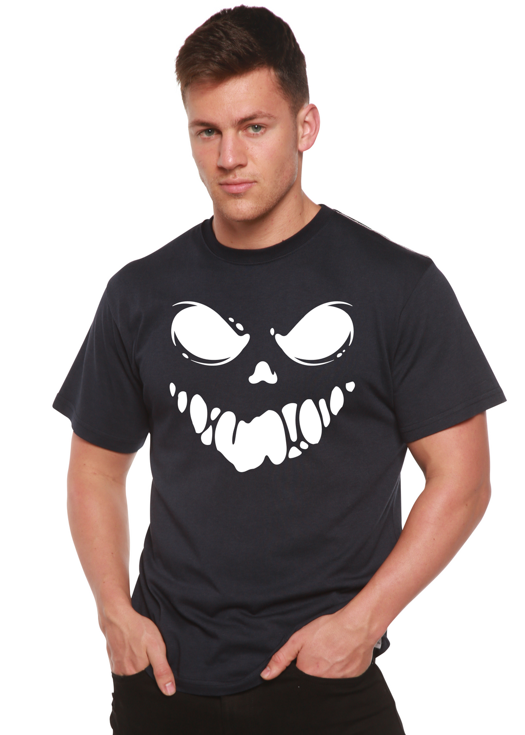 Halloween Boo Men's Bamboo Viscose/Organic Cotton Short Sleeve Graphic T-Shirt - The7Letter