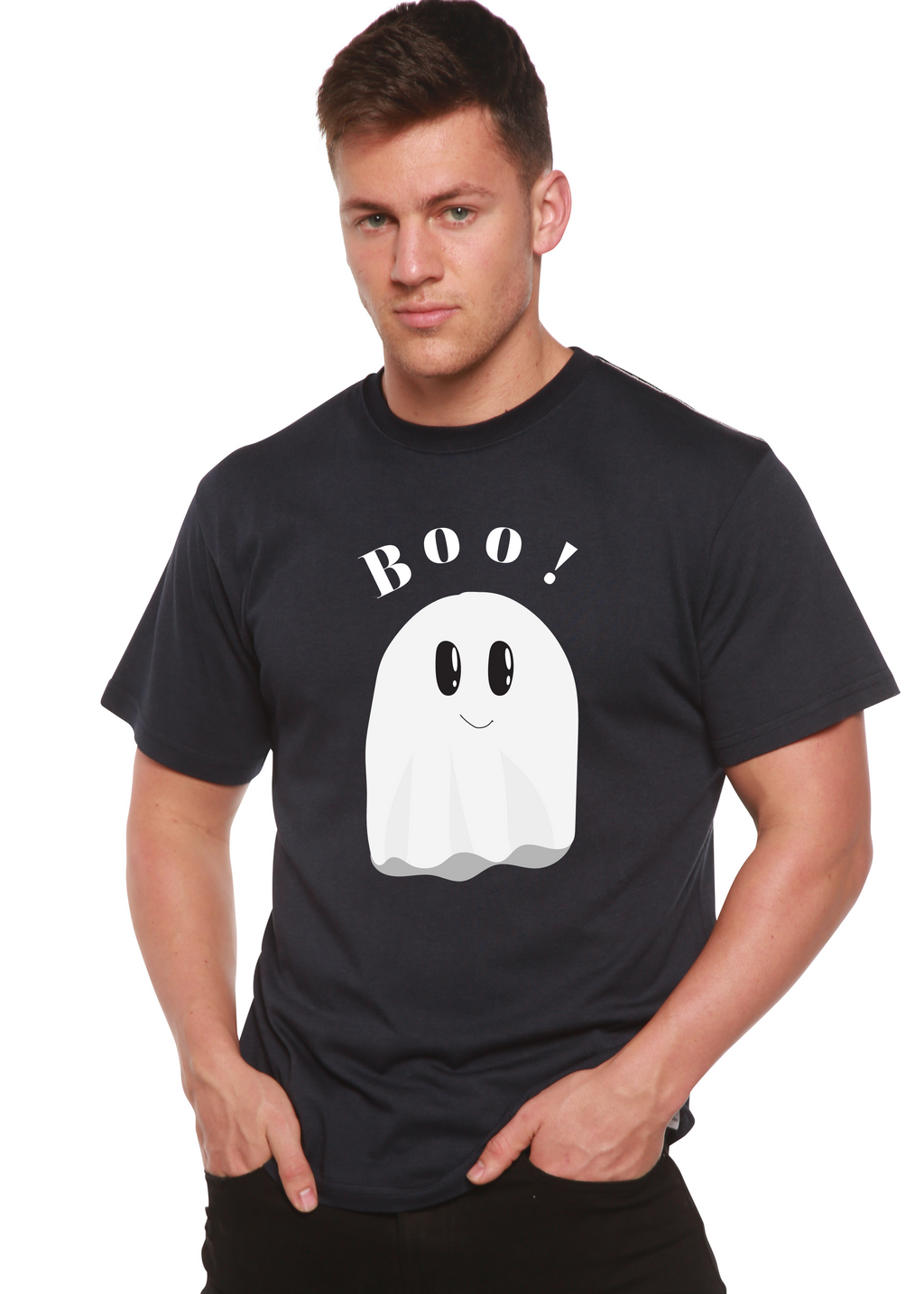 Boo Men's Bamboo Viscose/Organic Cotton Short Sleeve Graphic T-Shirt - The7Letter