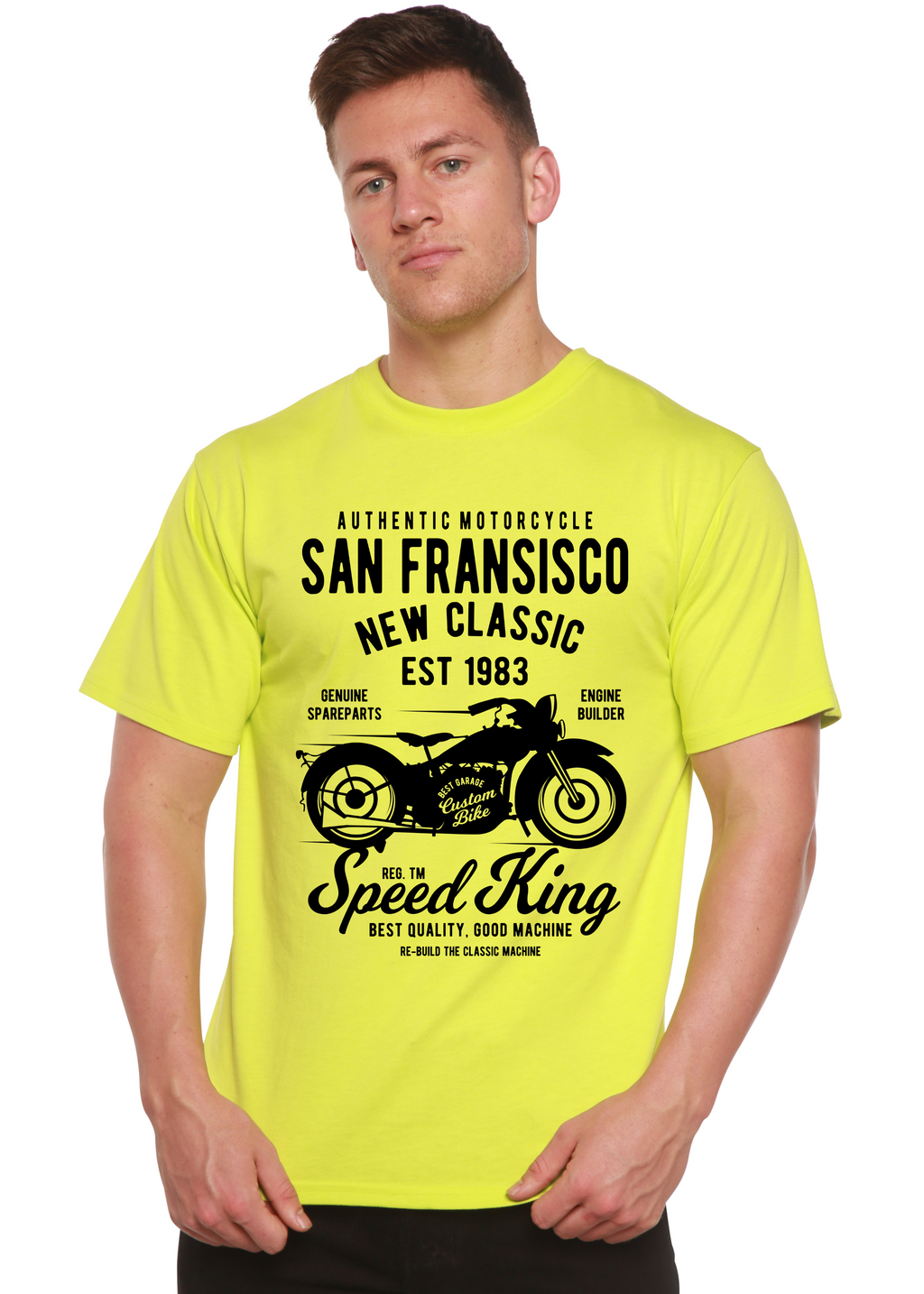 San Fransisco Spun Bamboo® Men's Bamboo Viscose/Organic Cotton Short Sleeve Graphic T-Shirt - The7Letter