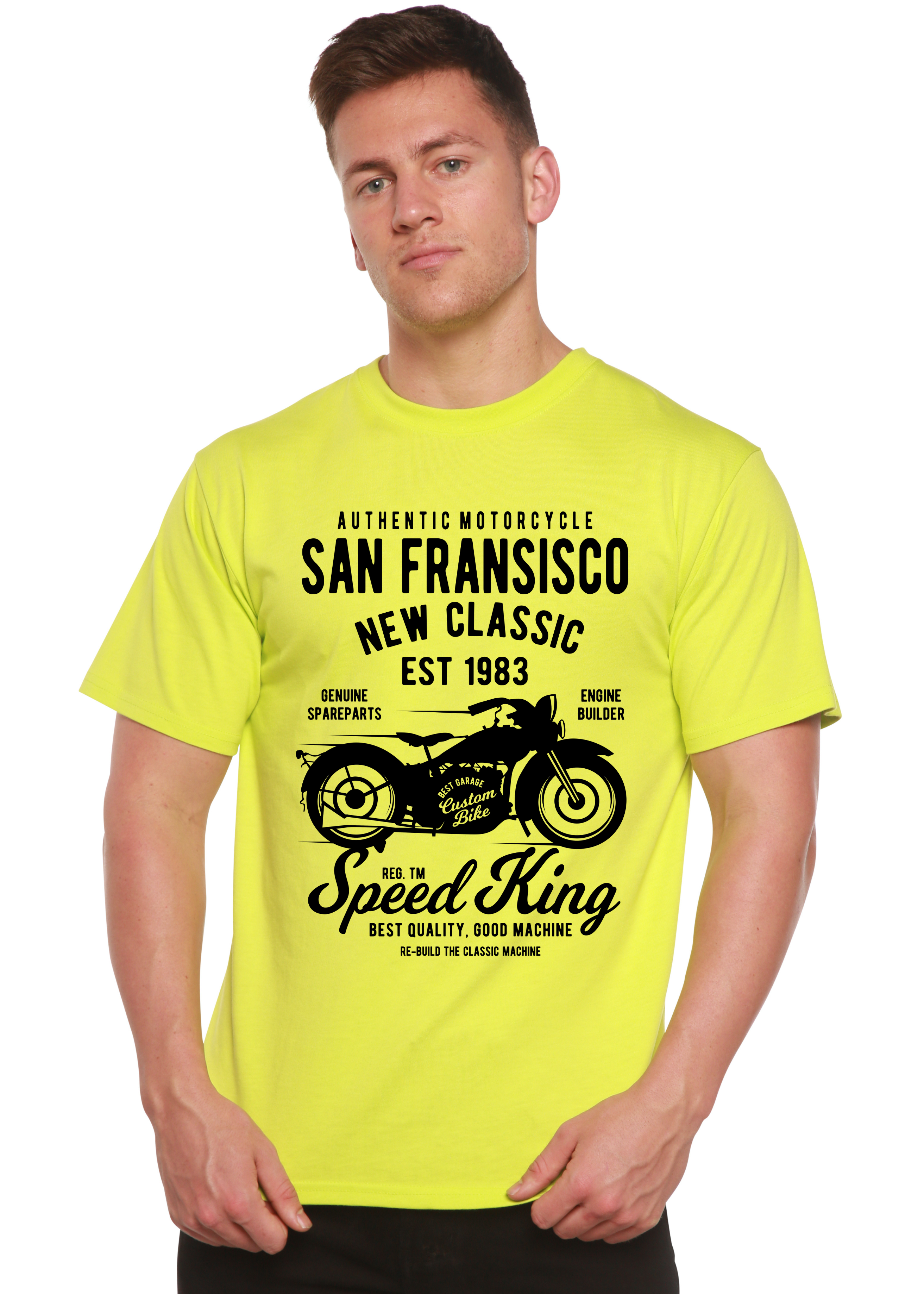 San Fransisco Spun Bamboo® Men's Bamboo Viscose/Organic Cotton Short Sleeve Graphic T-Shirt - The7Letter
