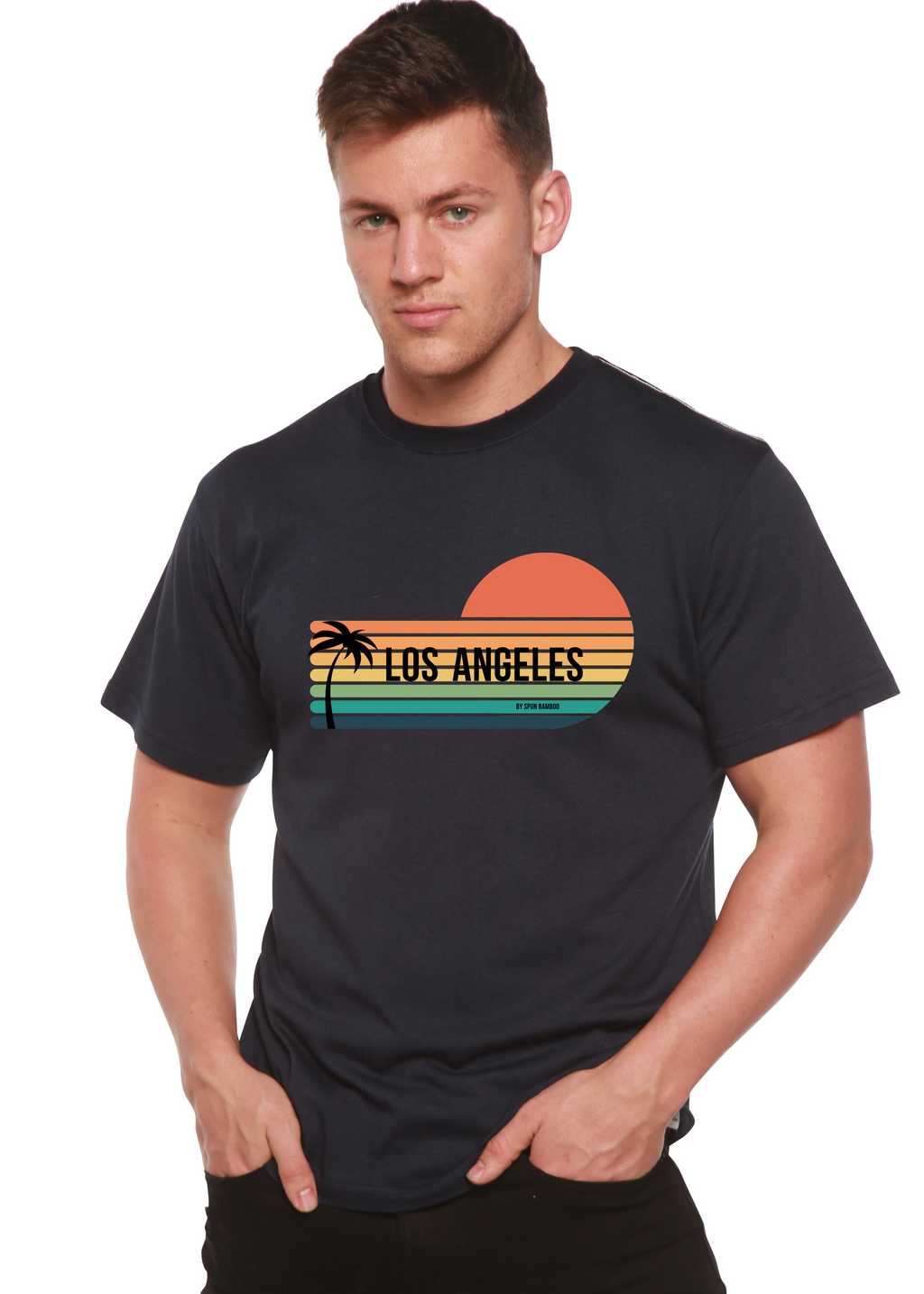 Los Angeles Spun Bamboo Unisex Bamboo Viscose/Organic Cotton Short Sleeve Graphic T-Shirt - The7Letter