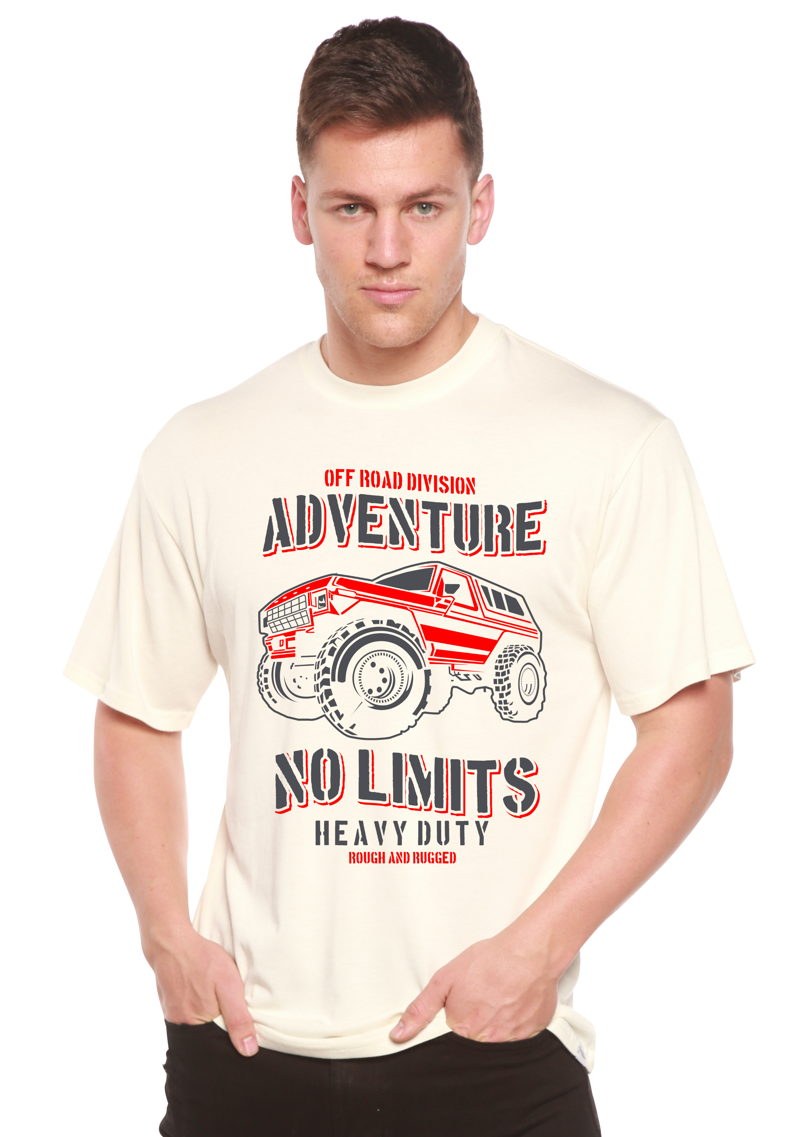 No Limits Spun Bamboo® Men's Bamboo Viscose/Organic Cotton Short Sleeve Graphic T-Shirt - The7Letter
