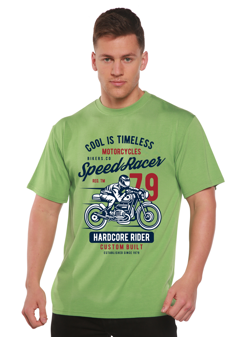 Speed Racer Spun Bamboo® Men's Bamboo Viscose/Organic Cotton Short Sleeve Graphic T-Shirt - The7Letter