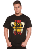 Two Beer Men's Bamboo Viscose/Organic Cotton Short Sleeve Graphic T-Shirt - The7Letter