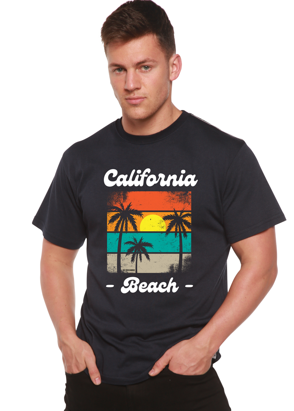 California Beach Unisex Bamboo Viscose/Organic Cotton Short Sleeve Graphic T-Shirt - The7Letter