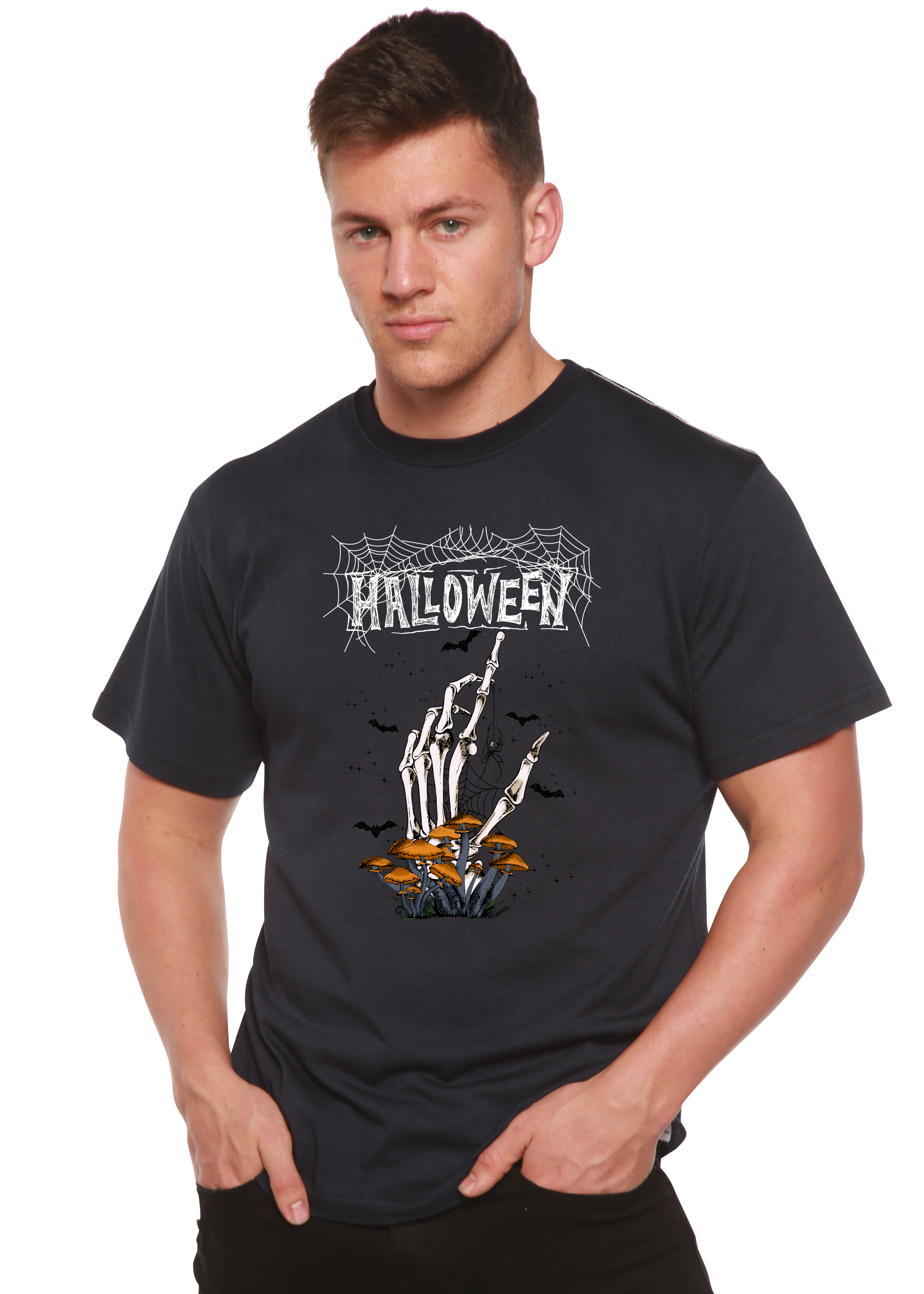 Halloween Men's Bamboo Viscose/Organic Cotton Short Sleeve Graphic T-Shirt - The7Letter