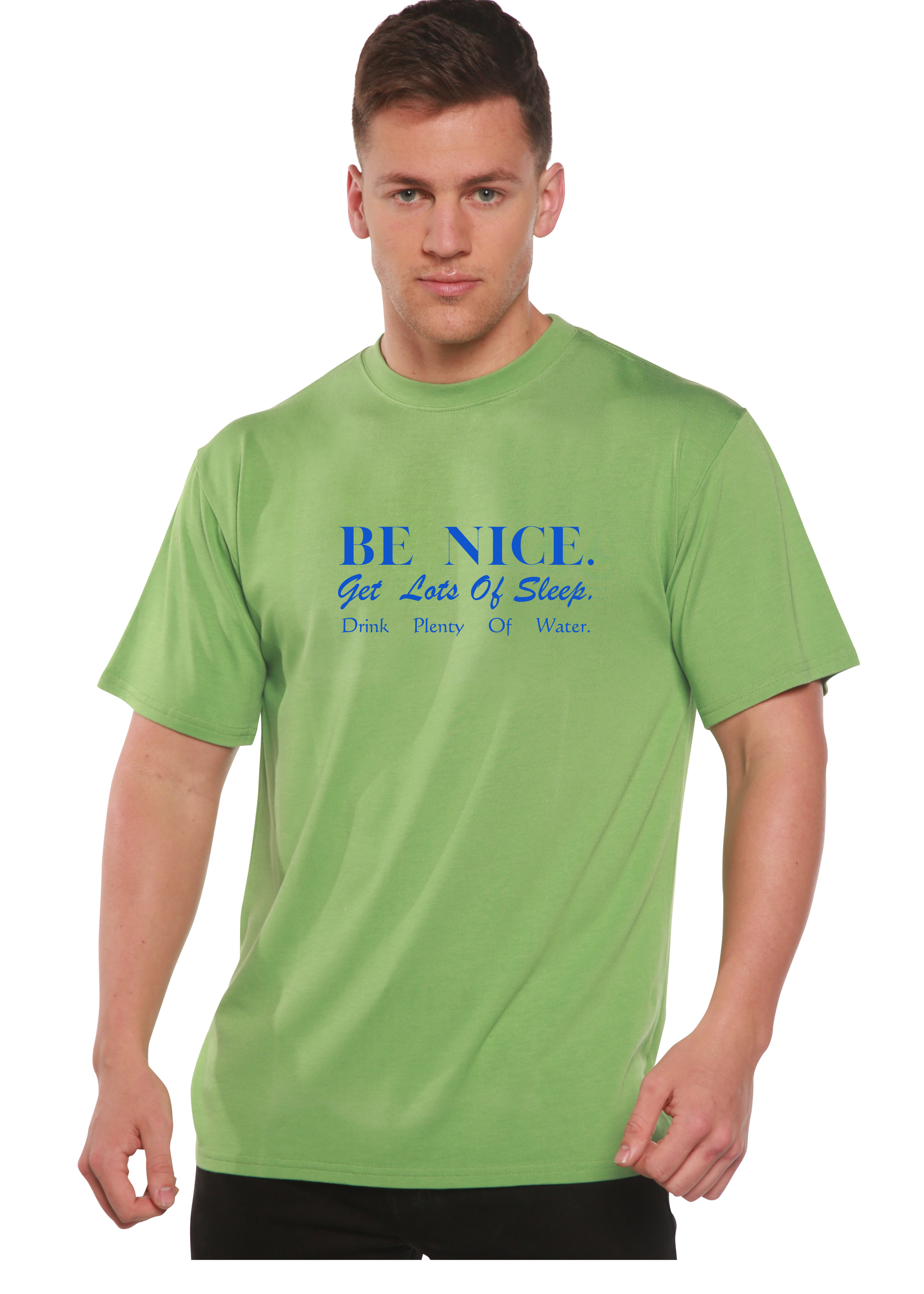 Be Nice Men's Bamboo Viscose/Organic Cotton Short Sleeve Graphic T-Shirt - The7Letter