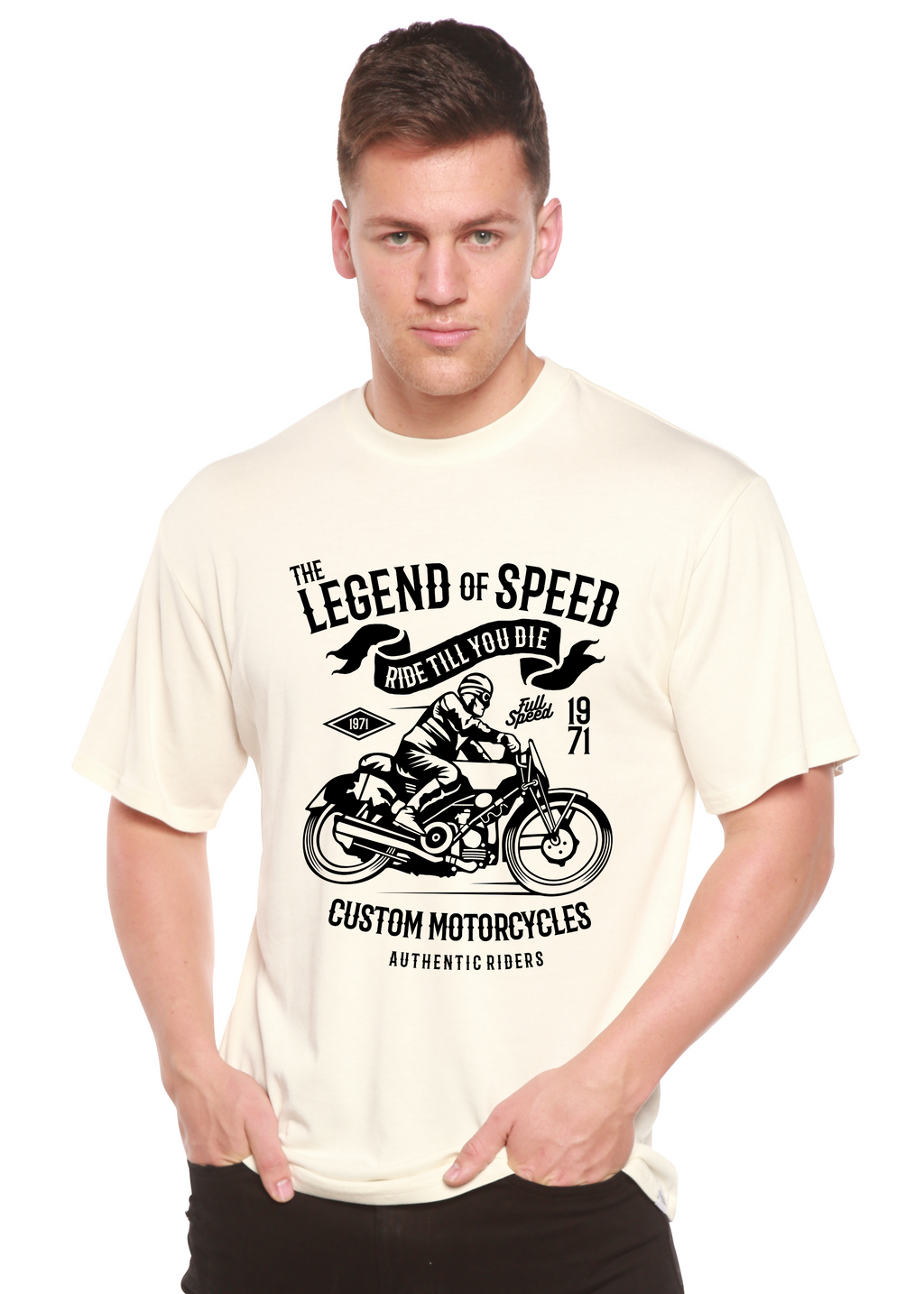The Legend of Speed Spun Bamboo® Men's Bamboo Viscose/Organic Cotton Short Sleeve Graphic T-Shirt - The7Letter