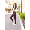 Belle - Legging polaire marron long avec poches*