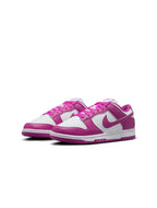 Nike Damen Dunk Low - Weiß/Hot Fuchsia