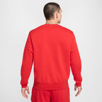 Haut ras-du-cou en molleton Nike Sportswear Club pour homme - Rouge Université