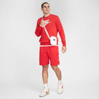 Haut ras-du-cou en molleton Nike Sportswear Club pour homme - Rouge Université