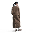 Haut en molleton à col ras du cou Nike Sportswear Club pour femme - Marron Vison