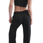 Nike Women's Mid-Rise Wide-Leg Sweatpants - Black