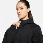 Nike Damen Sportswear Tech Fleece Hoodie - Schwarz