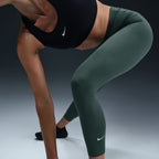 Nike Damen Therma-Fit One Leggings – Vintagegrün/Weiß