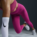 Nike Damen Therma-Fit One Hot Leggings - Fuchsia/Weiß