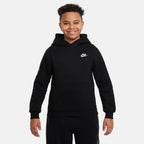 Sweat à capuche Nike Sportswear Club en molleton pour Grand enfant - Noir/Blanc