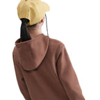 Haut à capuche en molleton Nike Big Kids - Fauna Brown/White