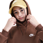 Haut à capuche en molleton Nike Big Kids - Fauna Brown/White