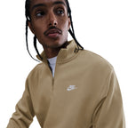 Nike Herren Fleece-Oberteil mit halbem Reißverschluss – Parachute Beige