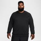 Nike Herren Primary Fleece Rundhalspullover - Schwarz