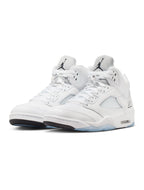 Air Jordan Herren 5 Retro - White Metallic
