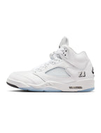 Air Jordan Herren 5 Retro - White Metallic
