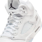 Air Jordan Herren 5 Retro - White Metallic