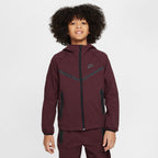 Hoodie Nike Tech Fleece pour Garçon - Rouge cassis/Noir