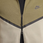 Haut à Capuche Nike Tech Fleece Homme - Kaki Medium/Vert Army Clair