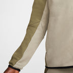 Haut à Capuche Nike Tech Fleece Homme - Kaki Medium/Vert Army Clair