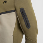 Haut à Capuche Nike Tech Fleece Homme - Kaki Medium/Vert Army Clair
