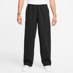 Nike Herren Solo Swoosh Trainingshose mit offenem Saum – Schwarz