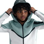 Nike Big Kids Sportswear Tech Fleece Hoodie - Dusty Sage