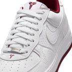 Nike Homme Kobe Air Force 1 Low - Blanc/Rouge Équipe