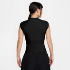 Haut côtelé Chill Knit Nike Sportswear pour Femme - Noir