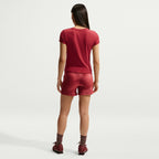 Nike Womens Cropped Tee - Crimson