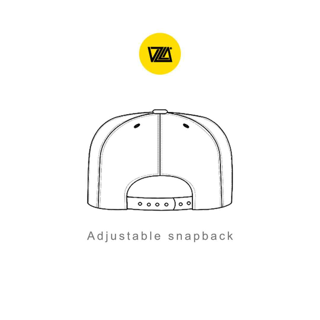 VZLA VICE Black Flat Bill Snapback Hat