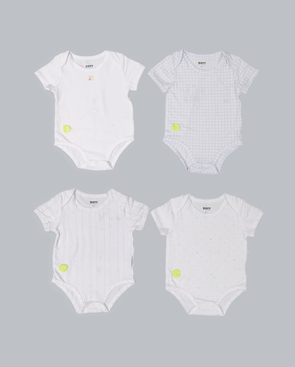 Baby Boy Short Sleeve 4pc Onesie Set - The7Letter