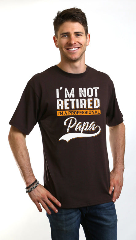 I'm not Retired Men's Bamboo Viscose/Organic Cotton Short Sleeve Graphic T-Shirt - The7Letter