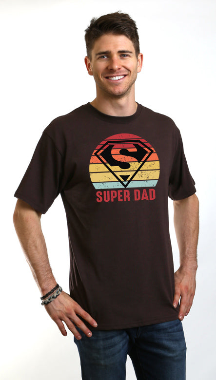 Super Dad Men's Bamboo Viscose/Organic Cotton Short Sleeve Graphic T-Shirt - The7Letter